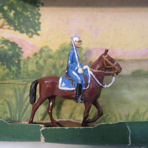 Lot of 2 Swedish African Engineers horse guards lead soldiers in box
