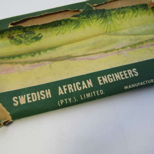 Lot of 2 Swedish African Engineers horse guards lead soldiers in box