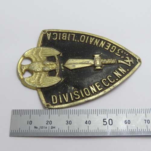 WW2 Italian 4th Division Africa Scudetto arm shield - 3 Gennaio Libica