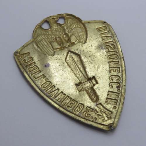 WW2 Italian 4th Division Africa Scudetto arm shield - 3 Gennaio Libica