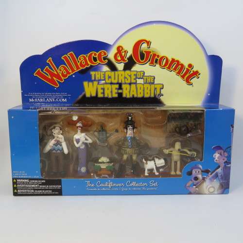 McFarlane Toys Wallace and Gromit The Curse of the Were-Rabbit - The Cauliflower collection set