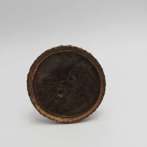 Copper figurine African woman with baby