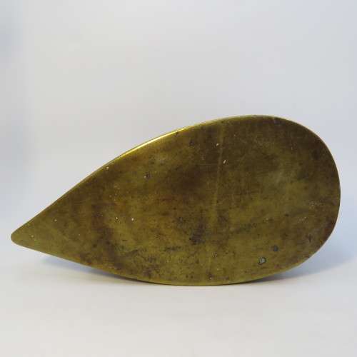 Early brass coal iron No 4 - Antique