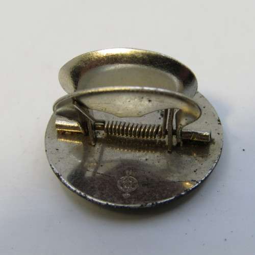 Vintage personalized rubber stamp in nickel case