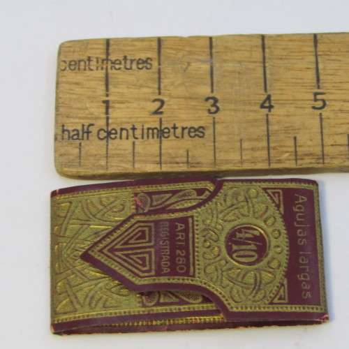 Packet with 16 Agujas Largas antique 4/10 needles