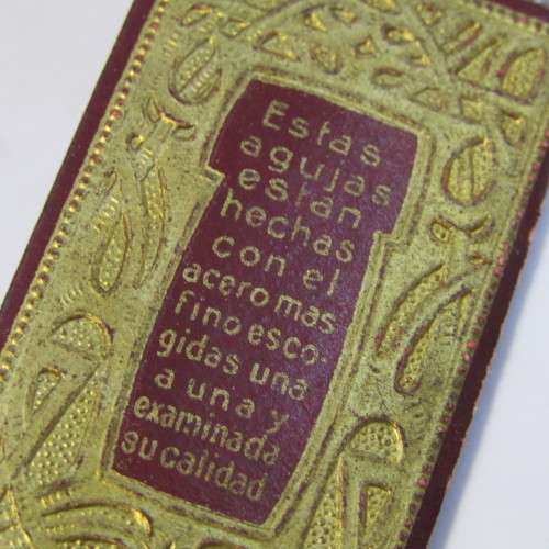 Packet with 16 Agujas Largas antique 4/10 needles