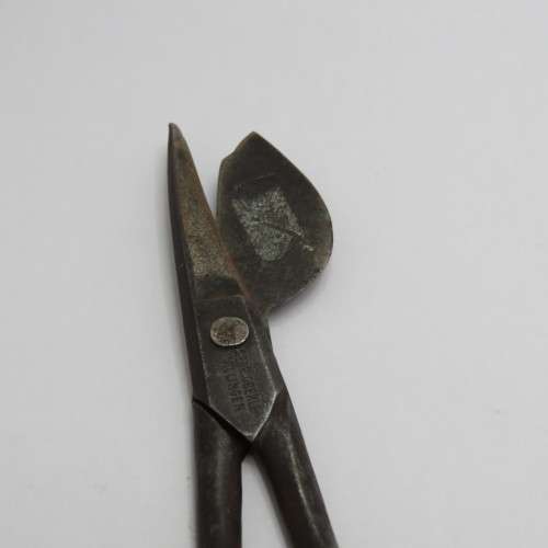 Antique wick trimming scissors inscribed Gebr Oberle Villingen