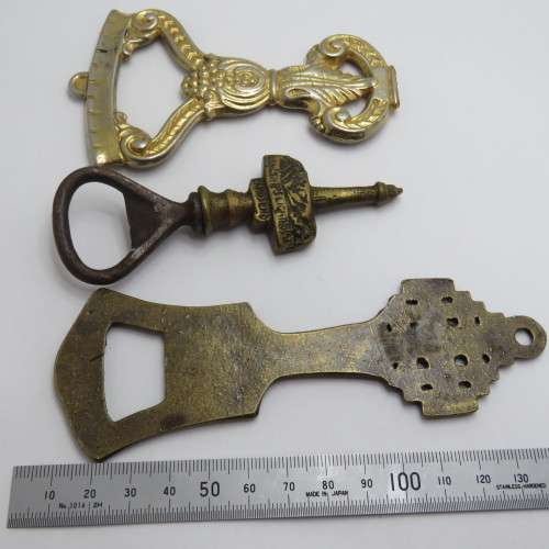 Lot of 3 vintage bottle openers