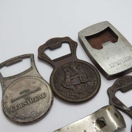 Lot of 5 vintage bottle openers