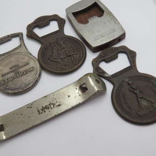Lot of 5 vintage bottle openers