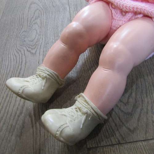 Vintage plastic and rubber doll - 64cm