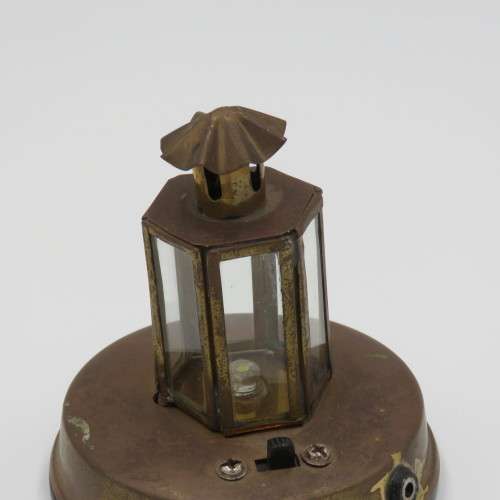Brass LED mini lantern