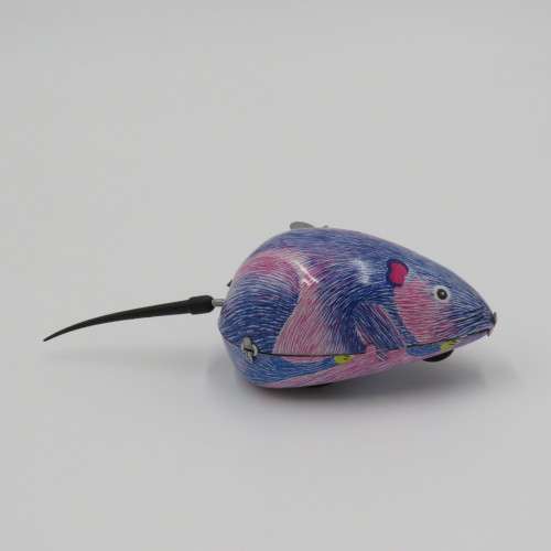 Tin Plate Mechanical mouse toy in box