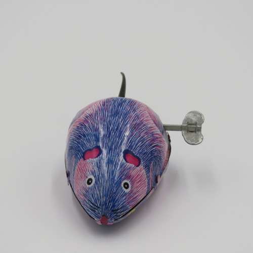 Tin Plate Mechanical mouse toy in box