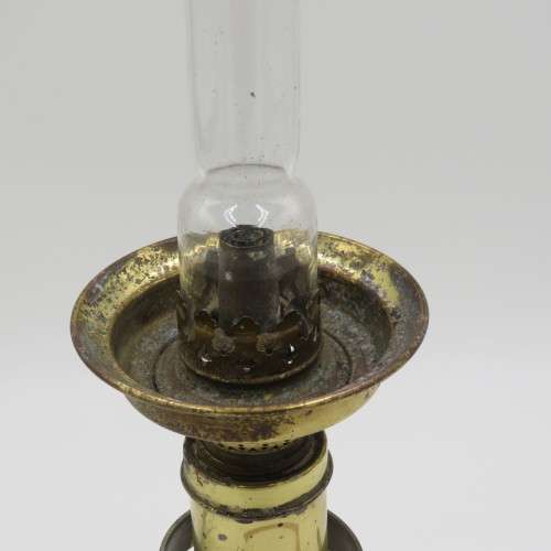 Antique G.V Harnisch EFTF Grundlagt 1842 Ships lantern - Brass with glass funnel