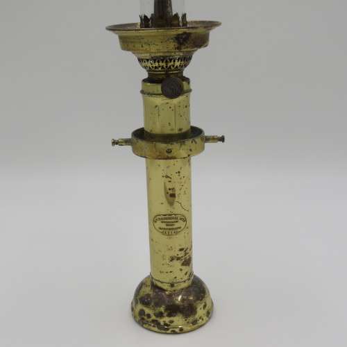 Antique G.V Harnisch EFTF Grundlagt 1842 Ships lantern - Brass with glass funnel