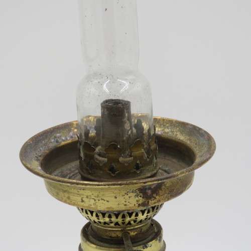 Antique G.V Harnisch EFTF Grundlagt 1842 Ships lantern - Brass with glass funnel