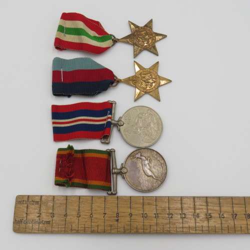 WW2 Father and son medal sets - 140851 A.S Venter and 232760 B.C Venter