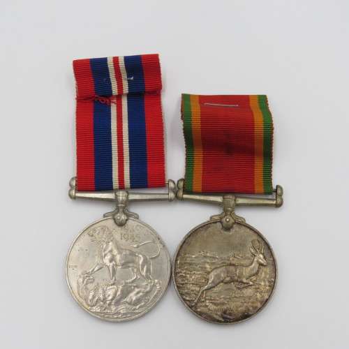WW2 Father and son medal sets - 140851 A.S Venter and 232760 B.C Venter