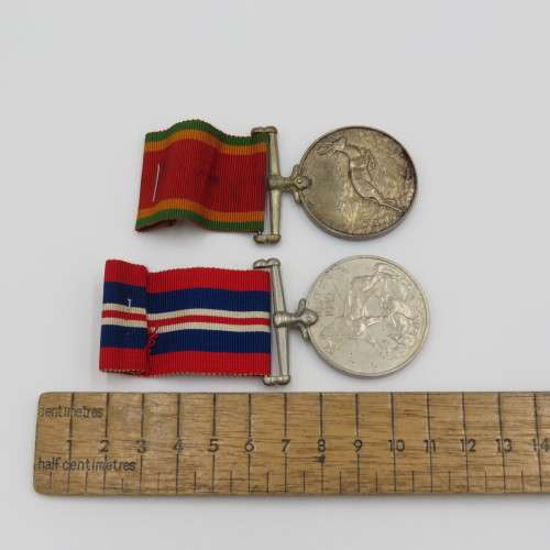WW2 Father and son medal sets - 140851 A.S Venter and 232760 B.C Venter