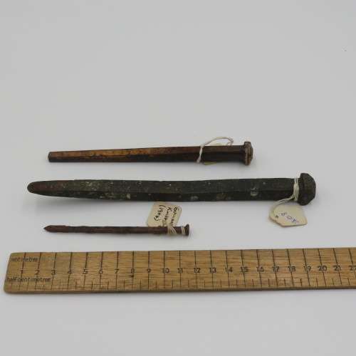 Lot of 6 Antique and vintage nails found in various locations in South West Africa