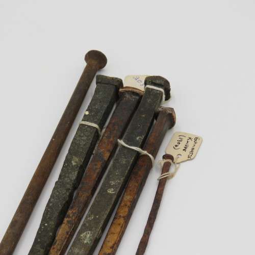 Lot of 6 Antique and vintage nails found in various locations in South West Africa