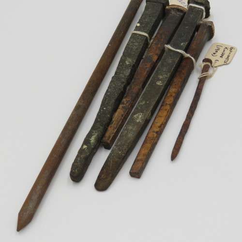 Lot of 6 Antique and vintage nails found in various locations in South West Africa