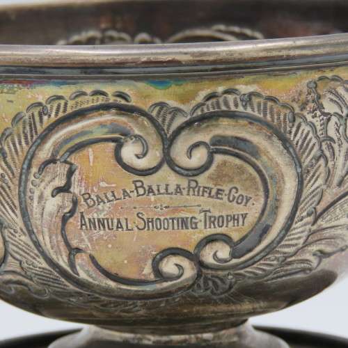 1904 Southern Rhodesia Balla-Balla Rifle Company Annual shooting trophy - Hallmarked sterling silver