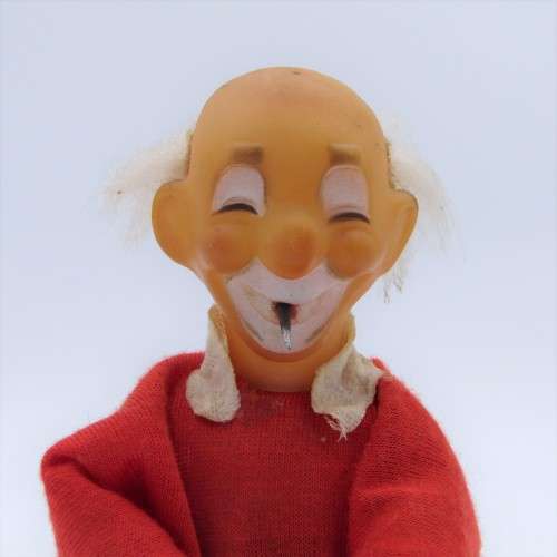 Vintage mechanical clown drummer - working - one loose ankle