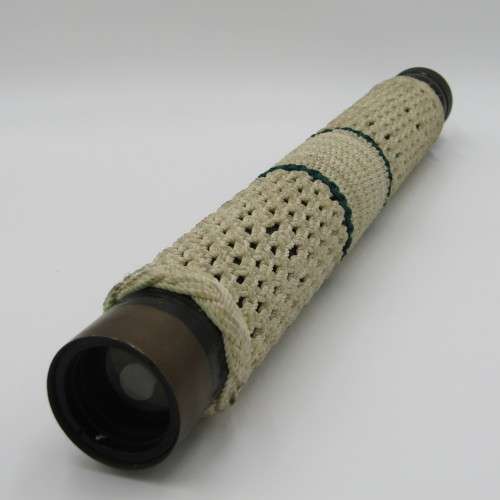 1944 WW2 W Ottawa Military black and brass telescope with very fancy work covering - 51cm