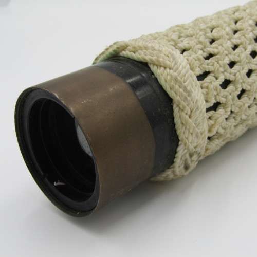 1944 WW2 W Ottawa Military black and brass telescope with very fancy work covering - 51cm