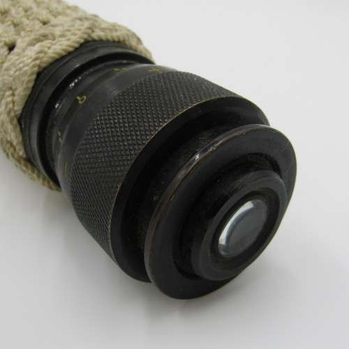 1944 WW2 W Ottawa Military black and brass telescope with very fancy work covering - 51cm