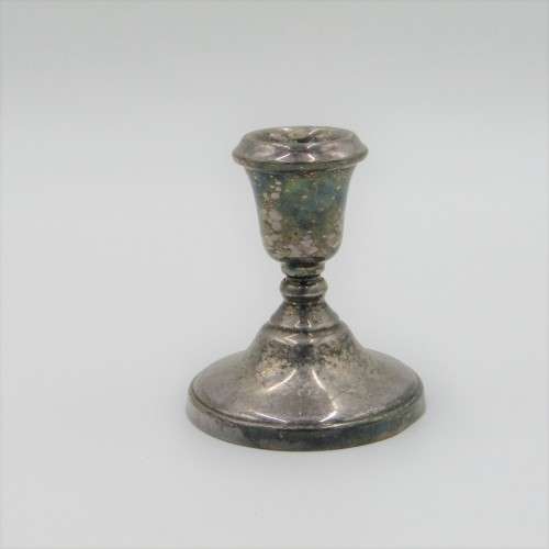 Pair of Lambidis original Silverware candle holders