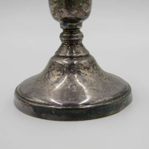 Pair of Lambidis original Silverware candle holders