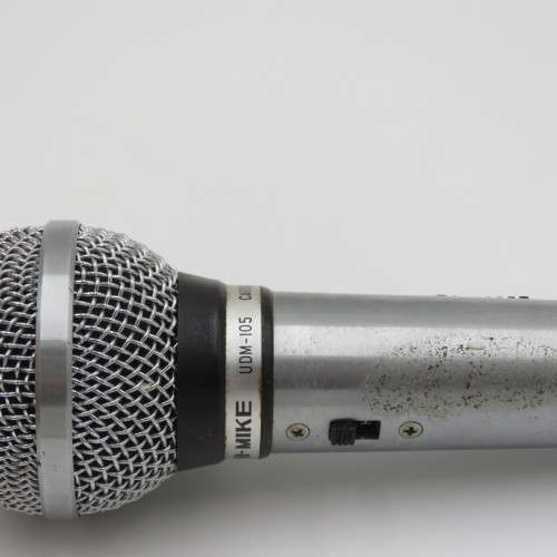 Vintage Hi-Mike UDM-105 Cardioid dynamic microphone in original box