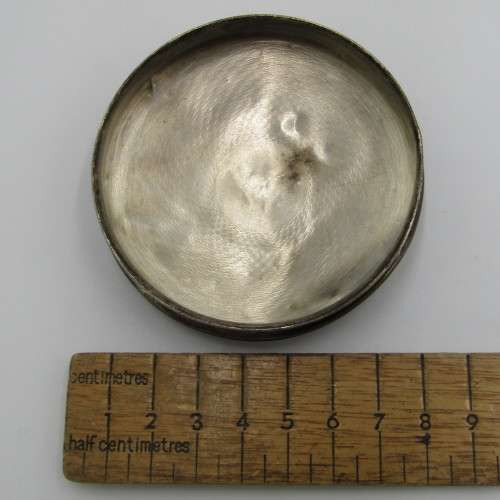 Small glass bowl with Silver lid