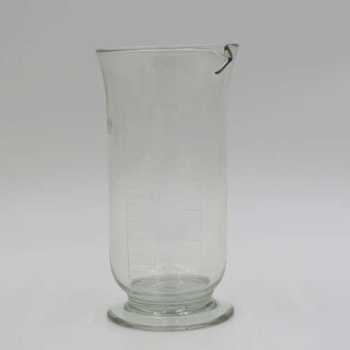 Antique glass measuring cup - 10 Fluid ounce - Used in labs