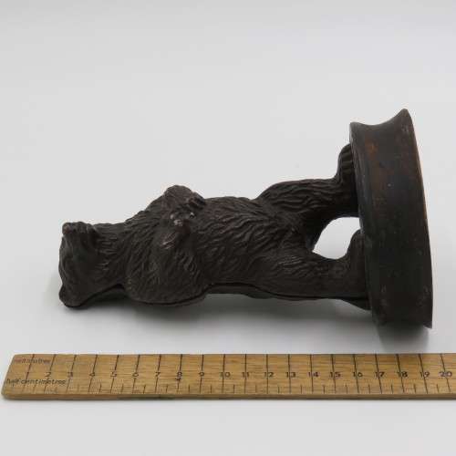 Antique cast iron Grizzly bear money box