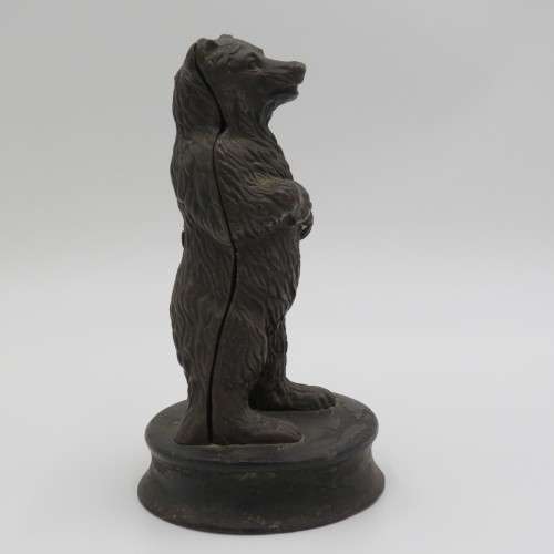Antique cast iron Grizzly bear money box
