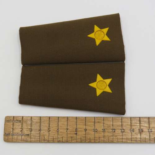 Pair of SADF Second Lieutenant rank epaulettes