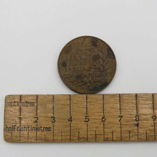 Faithful Service in Constabulary medal Robert G Davies - No Suspender