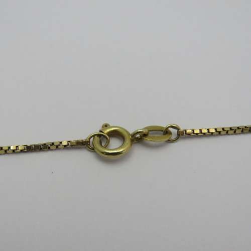 14kt gold chain with 4 pearls - Length 80 cm - Weight 6,7 g