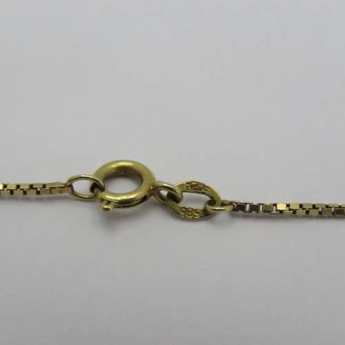14kt gold chain with 4 pearls - Length 80 cm - Weight 6,7 g
