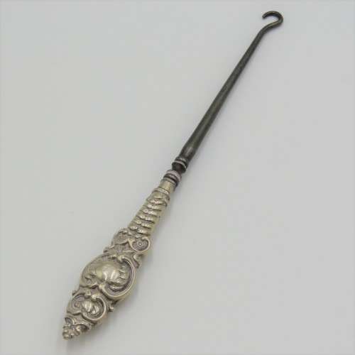 Bootstrap puller with sterling silver handle - Hallmarked - Weight 19,1 g