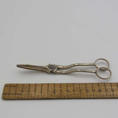 Vintage silverplated grape scissors