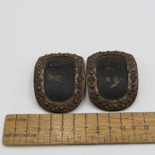 Pair of Victorian shoe buckles with Marcasite
