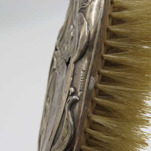 Sterling silver hairbrush - Well used - Total weight 61,9 gram