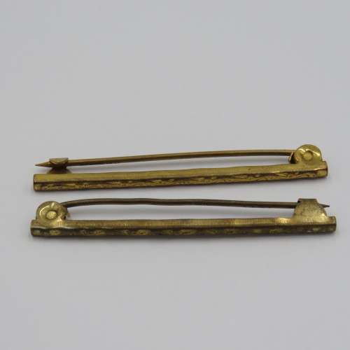 Pair of vintage goldplated tie pins