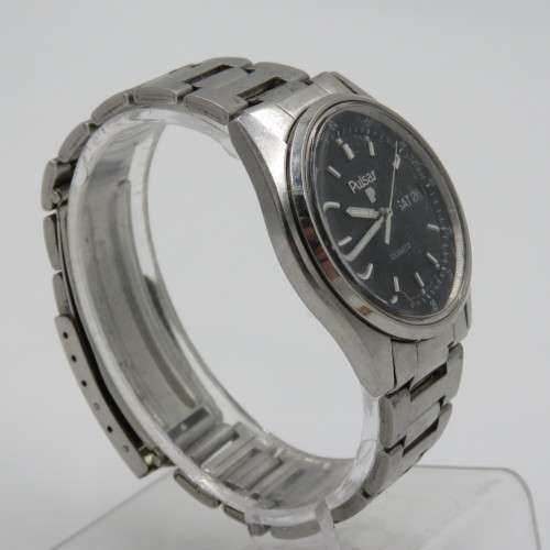 Pulsar Quartz day/date mens watch - Working