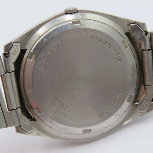 Pulsar Quartz day/date mens watch - Working